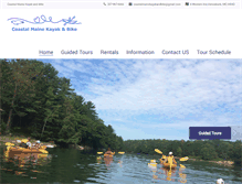 Tablet Screenshot of coastalmainekayak.com